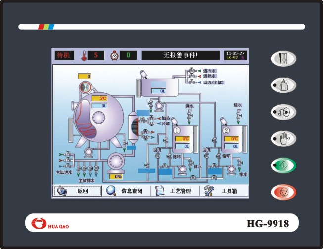 大屏幕觸摸屏染色機(jī)電腦